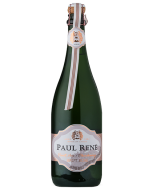 Paul René Brut Rosé 2019 wine bottle shot