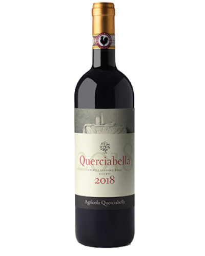 Querciabella Chianti Classico Riserva 2018 wine bottle shot