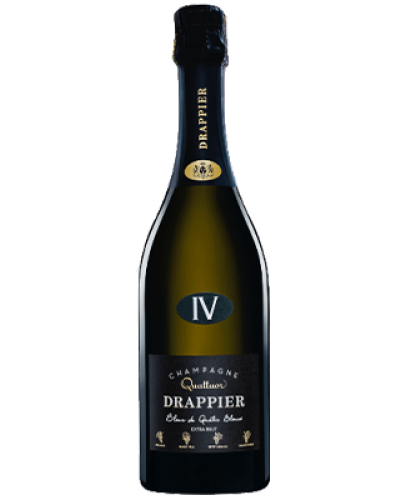 Drappier Quattuor Blanc de IV Blanc NV wine bottle shot