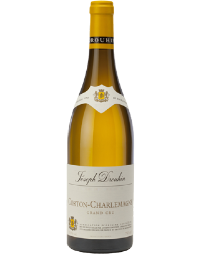 Joseph Drouhin Corton Charlemagne Grand Cru 2018 wine bottle shot