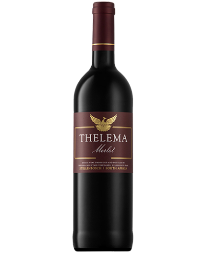 Thelema Merlot 2019 wine bottle shot