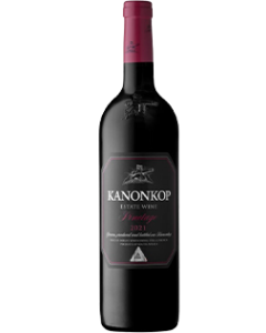Kanonkop Black Label Pinotage 2021 wine bottle shot