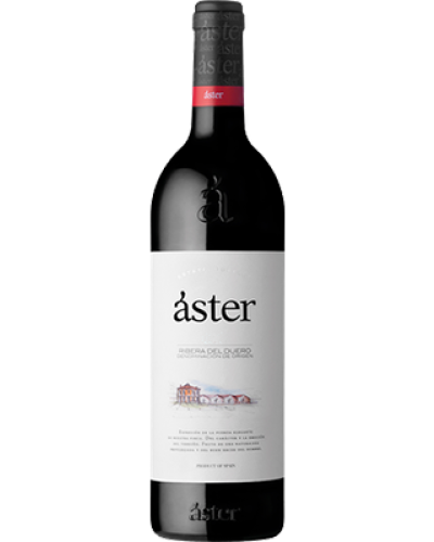 Áster Crianza 2019 wine bottle shot
