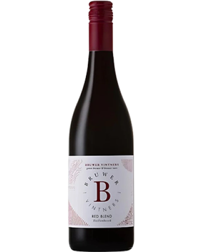 Bruwer Vintners Red Blend 2022 wine bottle shot