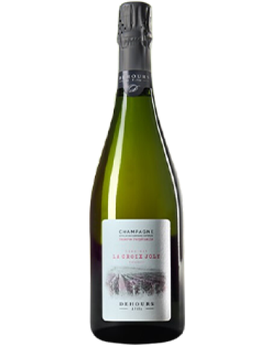 Dehours La Croix Joly Extra Brut NV wine bottle shot