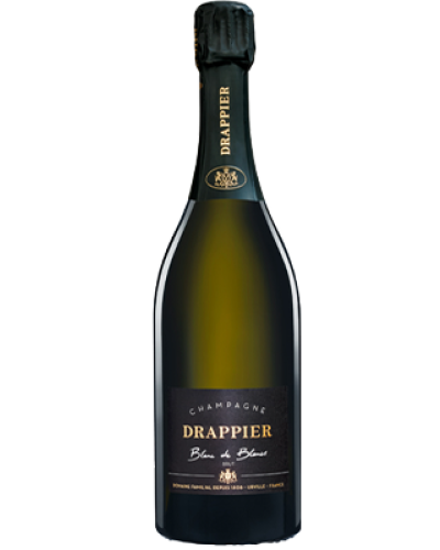 Drappier Blanc de Blancs NV wine bottle shot