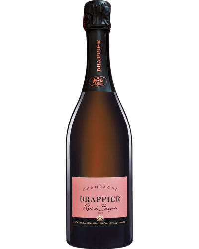 Drappier Rosé de Saignée NV champagne bottle shot