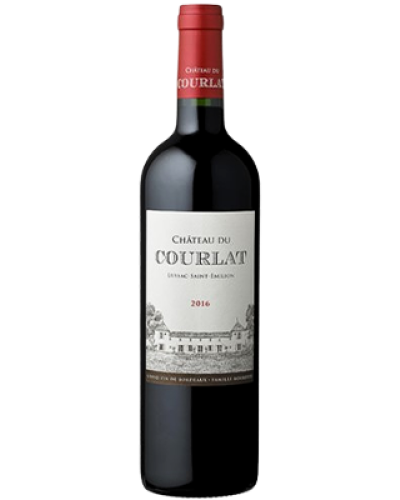 Du Courlat Lussac St Émilion 2016 wine bottle shot