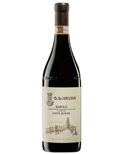 GD Vajra Barolo Coste di Rose 2019 wine bottle shot