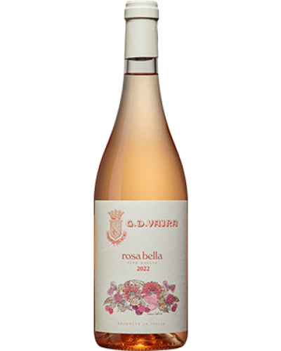 GD Vajra Rosabella Rosato 2023 wine bottle shot
