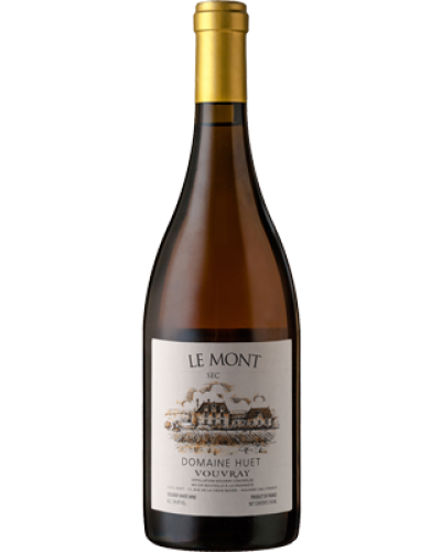 Huet Le Mont Sec 2023 wine bottle shot