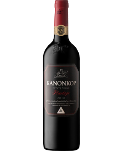 Kanonkop Black Label Pinotage 2018 wine bottle shot