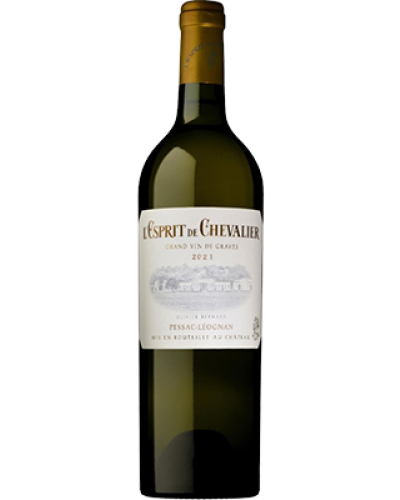 L'Esprit de Chevalier Pessac-Léognan Blanc 2021 wine bottle shot