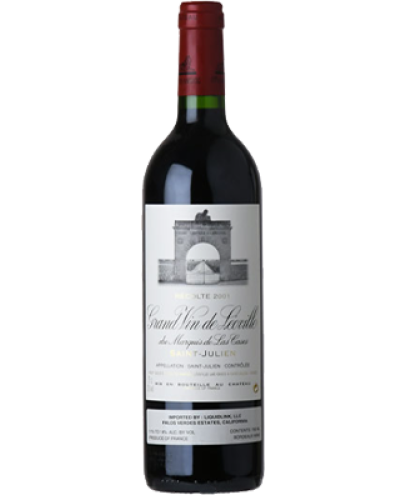 Léoville Las Cases Saint-Julien 2001 wine bottle shot