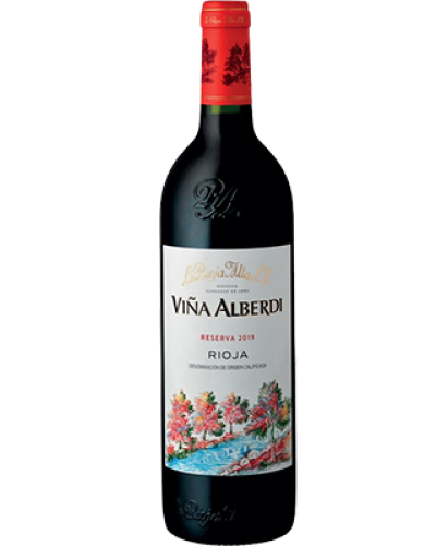 La Rioja Alta Viña Alberdi Reserva 2019 wine bottle shot