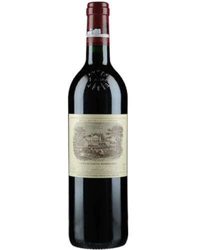 Lafite Rothschild Pauillac 2010 wine bottle shot