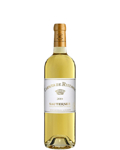 Les Carmes de Rieussec Sauternes 2019 wine bottle shot