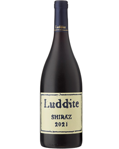 Luddite Shiraz 2021 wine bottle shot