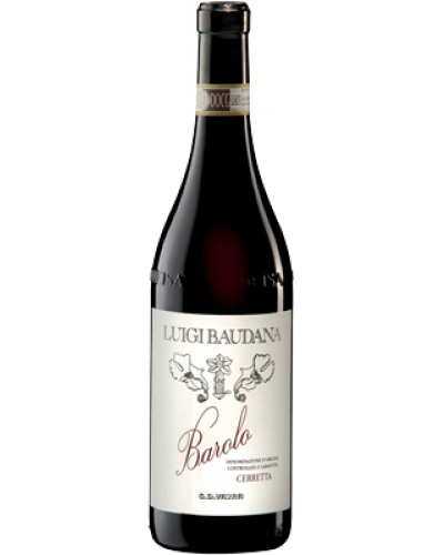 Luigi Baudana Barolo Cerretta 2018 wine bottle shot