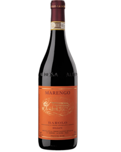 Marengo Barolo Brunate 2019 wine bottle shot