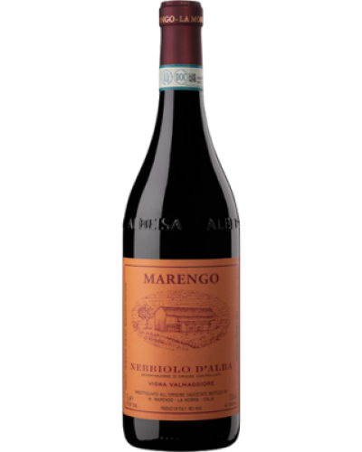 Marengo Nebbiolo d'Alba Valmaggiore 2021 wine bottle shot