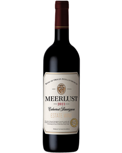Meerlust Cabernet Sauvignon 2021 wine bottle shot