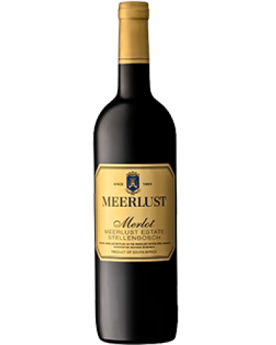 Meerlust Merlot 2021 wine bottle shot