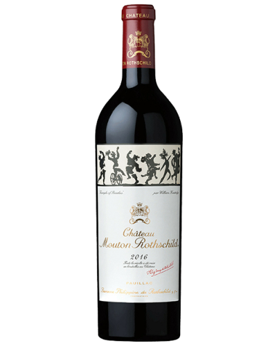 Mouton Rothschild Pauillac 2016 wine bottle shot