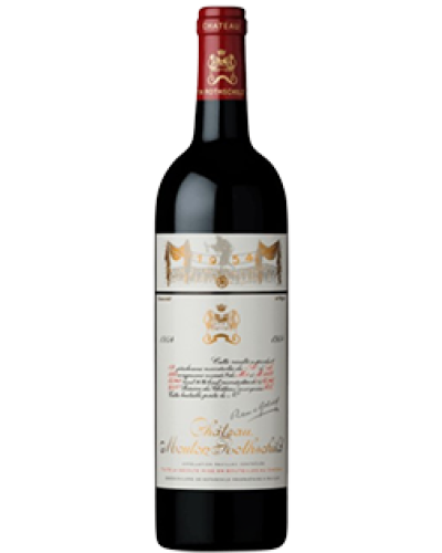 Mouton Rothschild Pauillac 1954 wine bottle shot