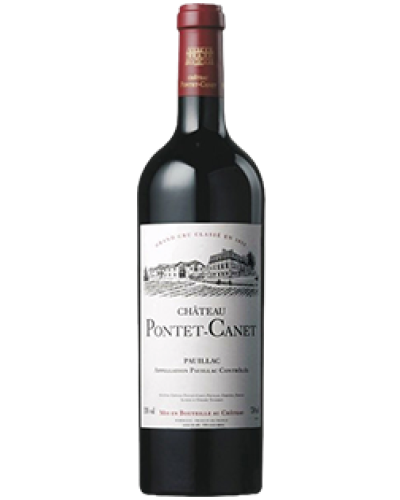 Pontet-Canet Pauillac 202 wine bottle shot