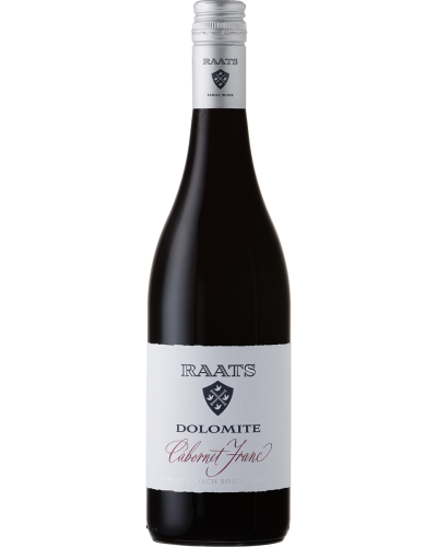 Raats Dolomite Cabernet Franc 2022 wine bottle shot