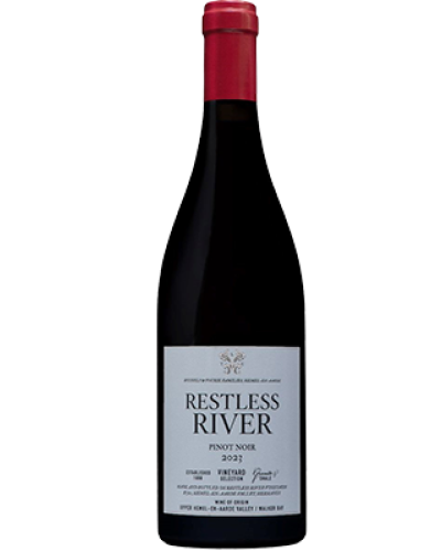 Restless River Pinot Noir 2023 wine bottle shot