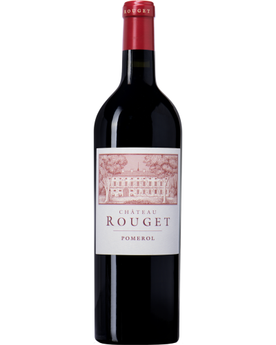 Rouget Pomerol 2021 wine bottle shot