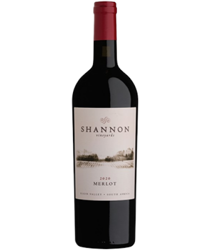 Shannon Elgin Merlot 2020 wine bottle shot