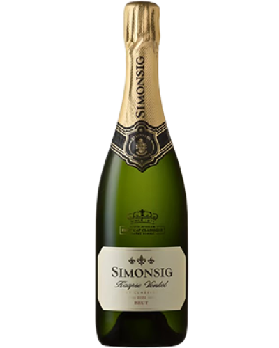 Simonsig Kaapse Vonkel Brut 2023 wine bottle shot