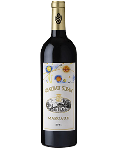 Siran Margaux 2021 wine bottle shot