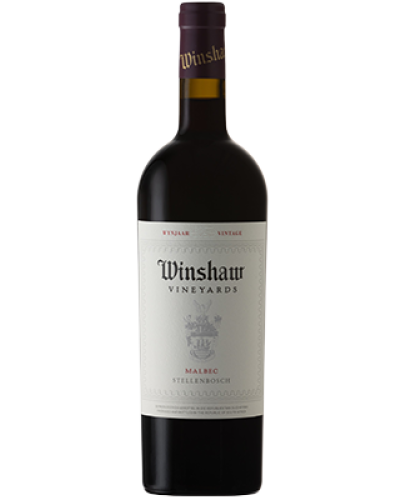 Winshaw Family Vineyards Malbec 2023 wine bottle shot
