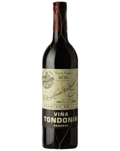 López de Heredia Viña Tondonia Reserva 2001 wine bottle shot