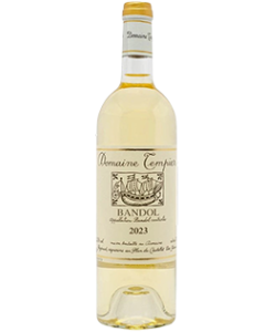 Tempier Bandol Blanc 2023 wine bottle shot