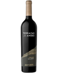 Terrazas de los Andes Grand Malbec Reserva 2021 wine bottle shot