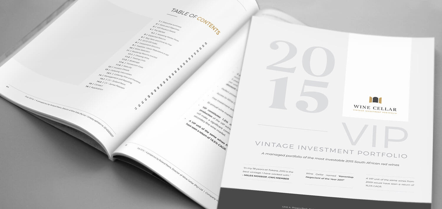 Wine Cellar Vinatge Investment Portfolio 2015