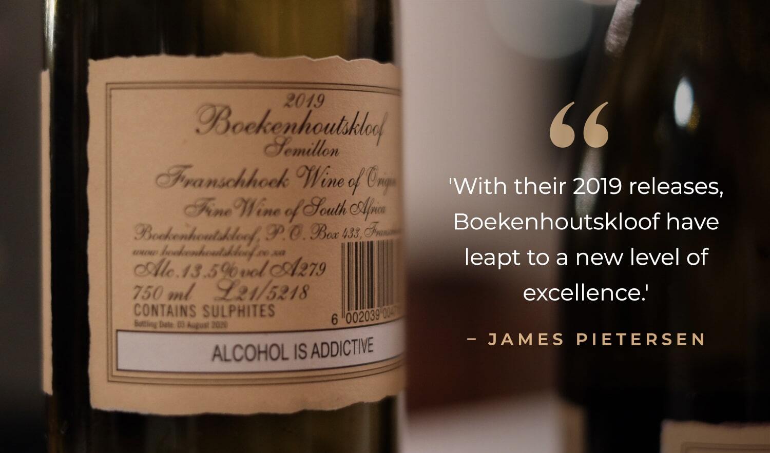 Boekenhoutskloof 2019: Platter's Cabernet Sauvignon of the Year