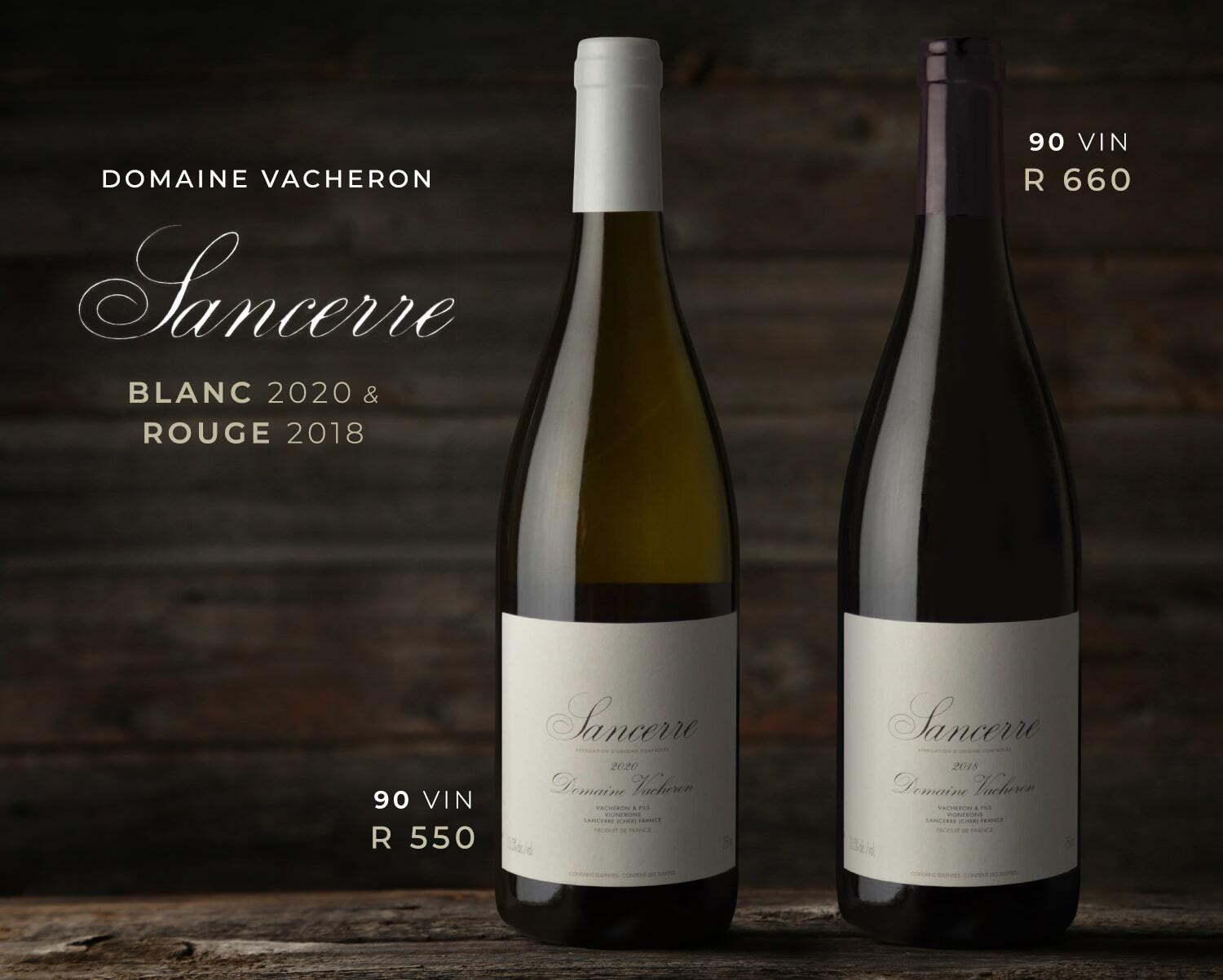 Domaine Vacheron Sancerre Sauvignon Blanc and Pinot Noir