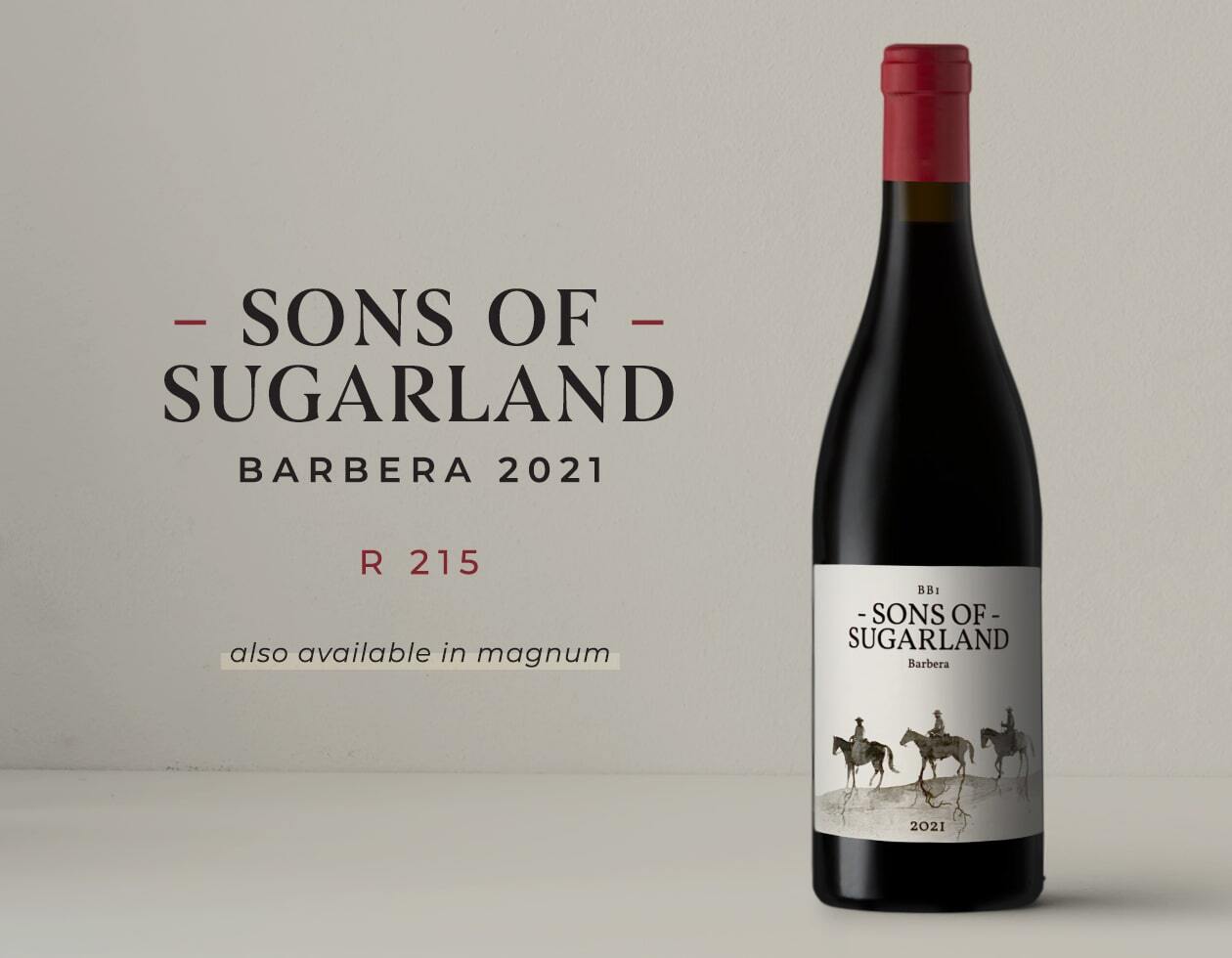 Sons of Sugarland Barbera 2021 – Order online