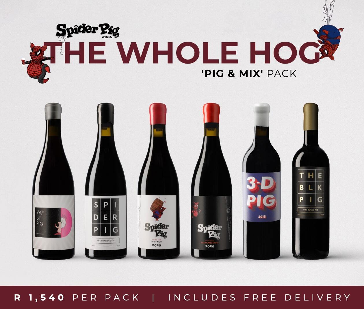 Spider Pig The 'Whole Hog' Mixed Pack