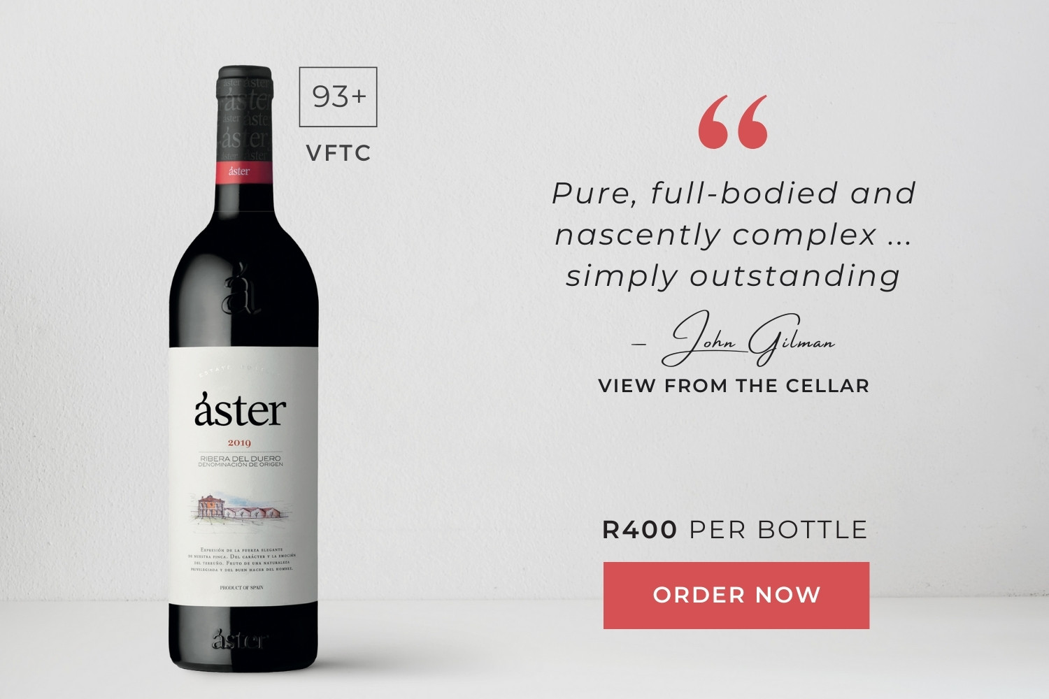 Áster Crianza 2019: ‘Simply Outstanding’ – John Gilman