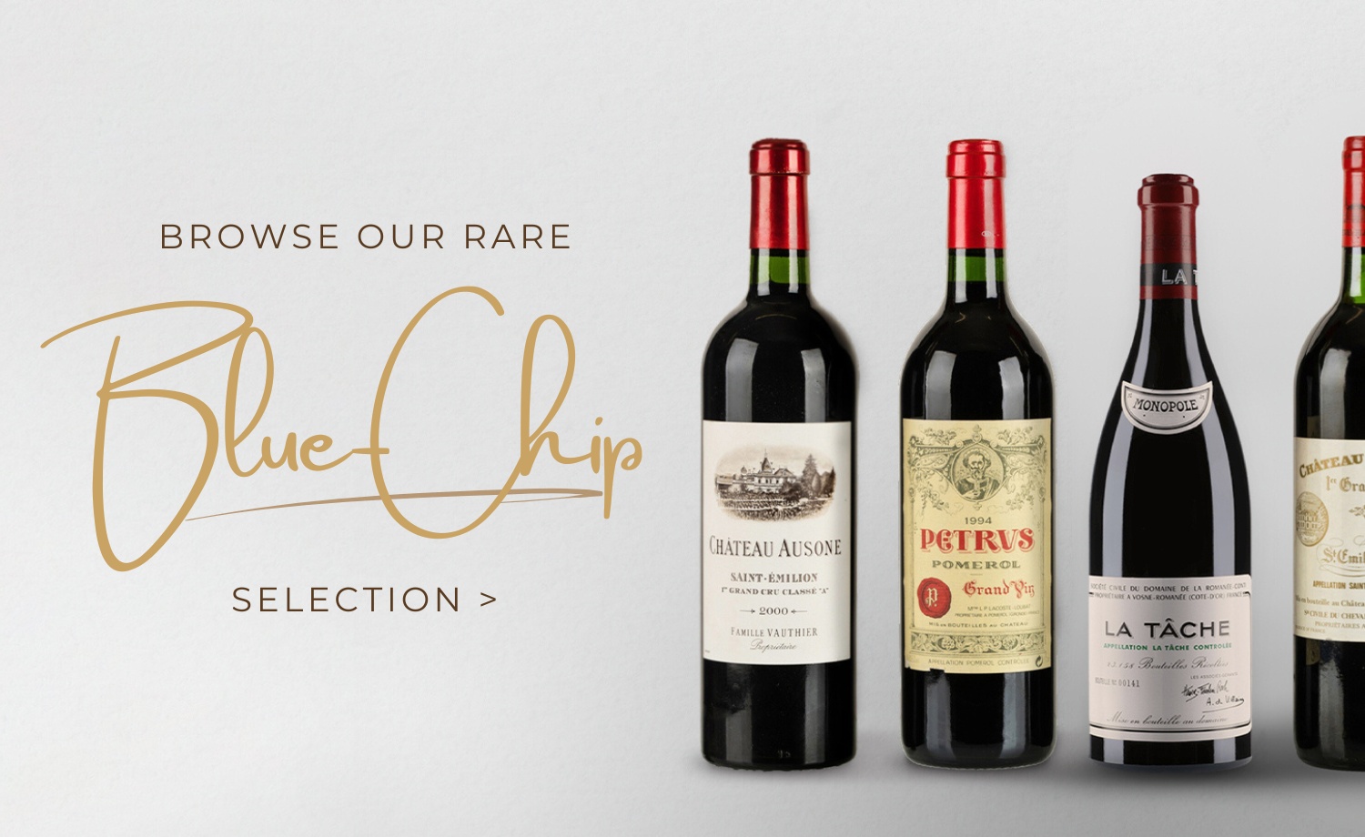 Introducing our Rare Blue-Chip Selection – with vintages back to 1909!